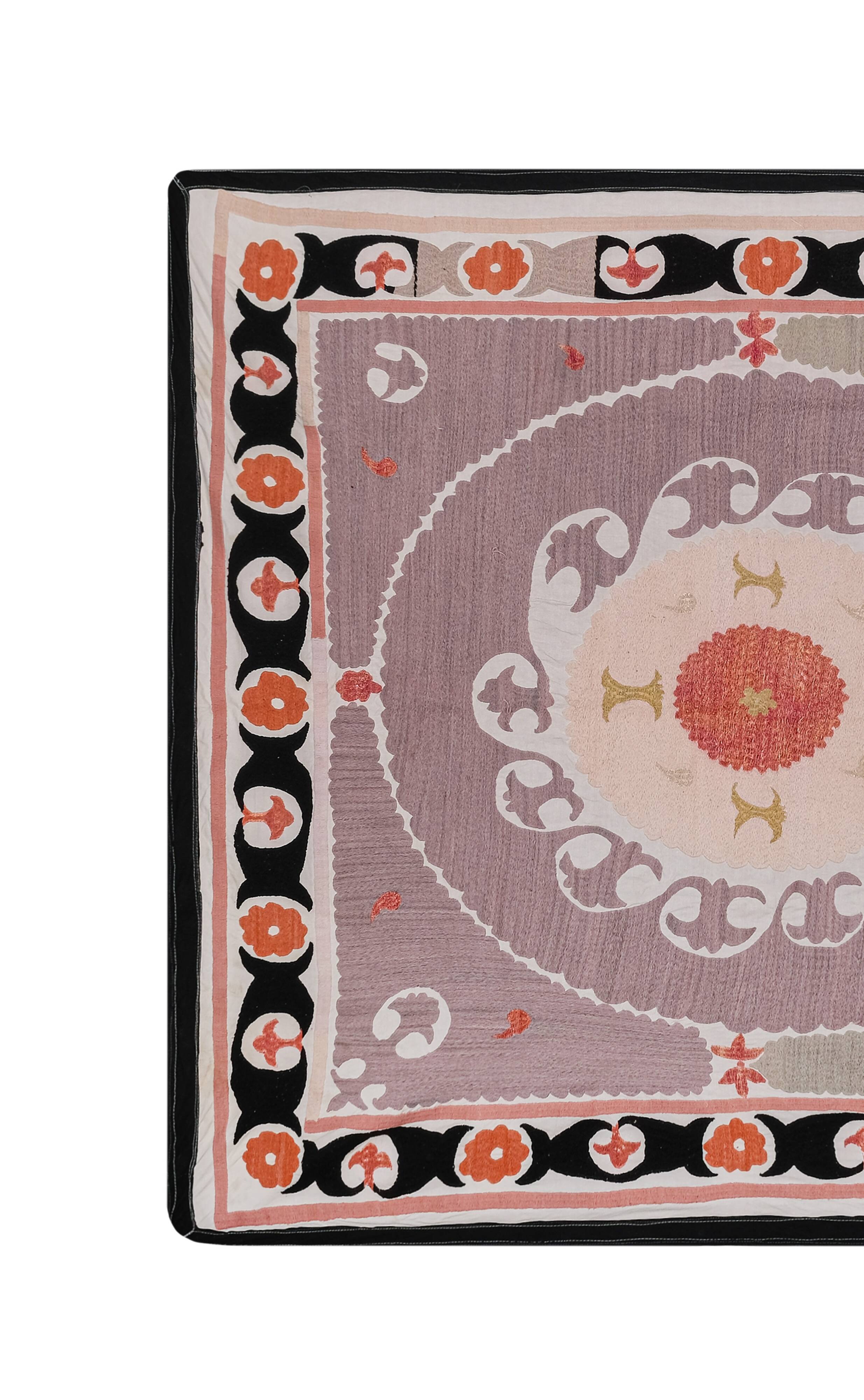 Hand knotted rug, vintage Turkish rug 120x137 cm