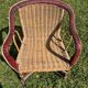 Vintage wicker armchair 1960