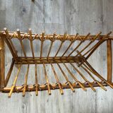 Rattan wicker magazine rack