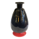 Black and red Murano glass vase by Nason & Moretti, Art Deco carafe