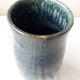 Blue stoneware vase