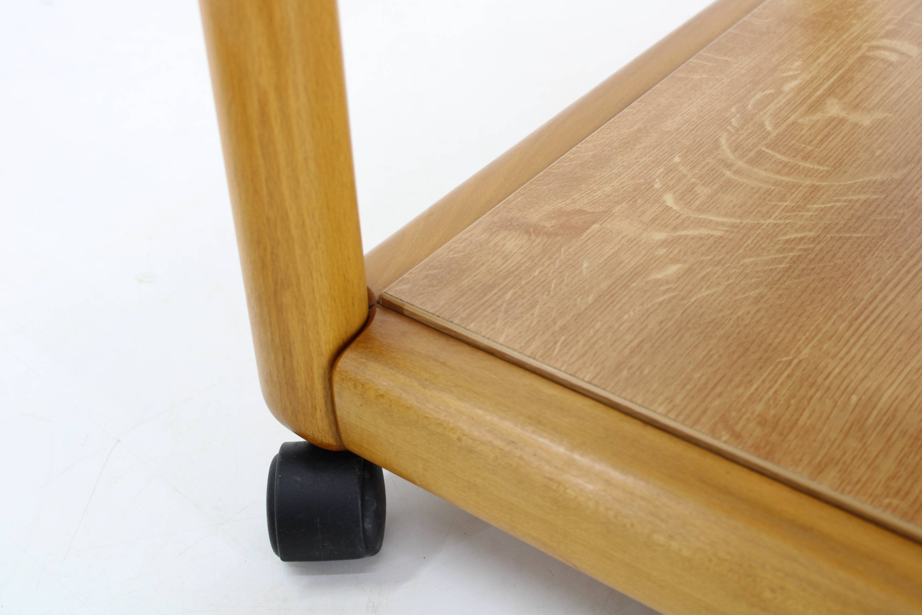 1970s Pair of Beech Armchairs and Coffee Table  by TON, Czechoslovakia