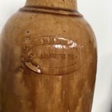 Bottle in glazed stoneware stamped labarre