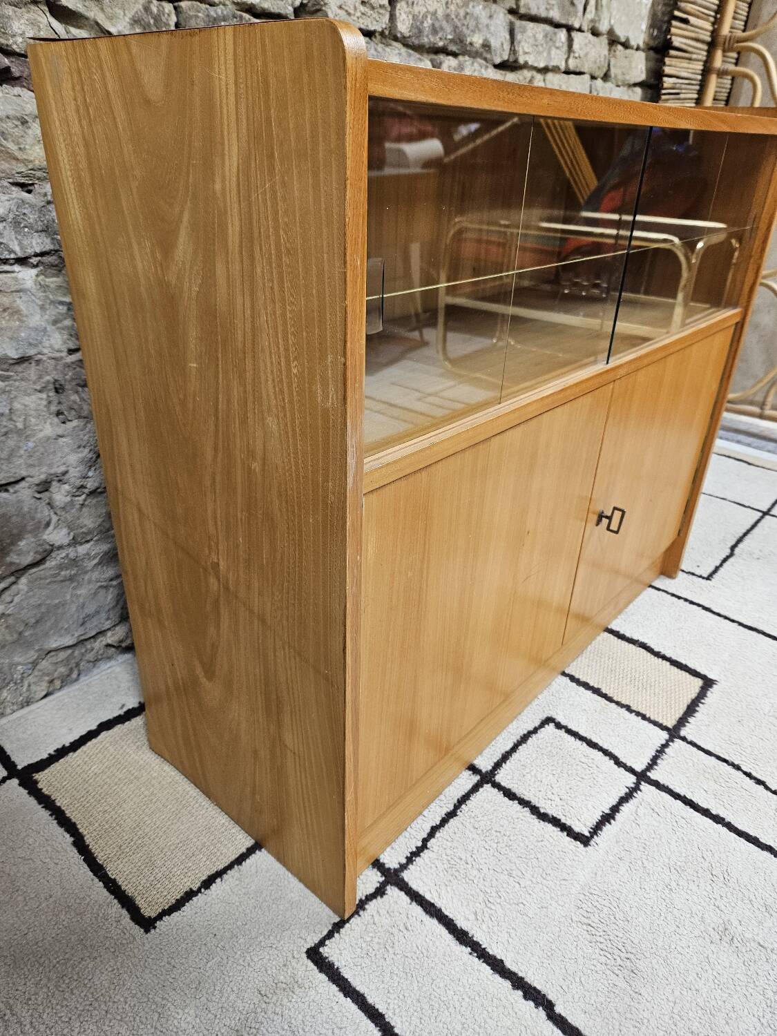 Small vintage display cabinet from the 1970s