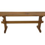 Vintage Scandinavian pinewood bench from the 1960's modern design