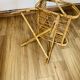 Fauteuil cubique en rotin