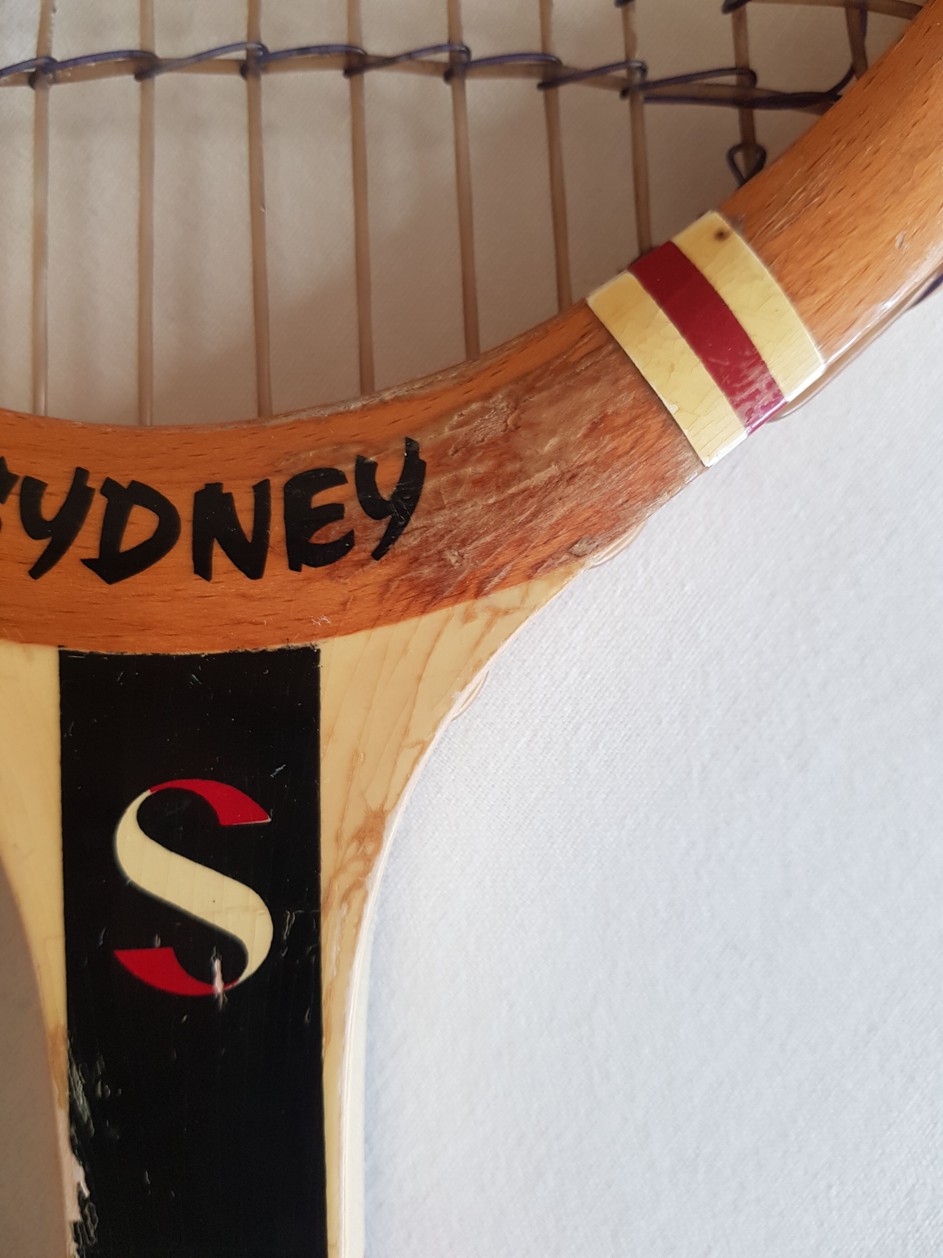 Two vintage collector tennis rackets, "Robert Haillet" and "Team de France"