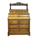 Louis Philippe period stepped chest of drawers in light wood circa 1830