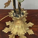 Art Nouveau table lamp with a Murano glass shade.