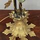 Art Nouveau table lamp with a Murano glass shade.