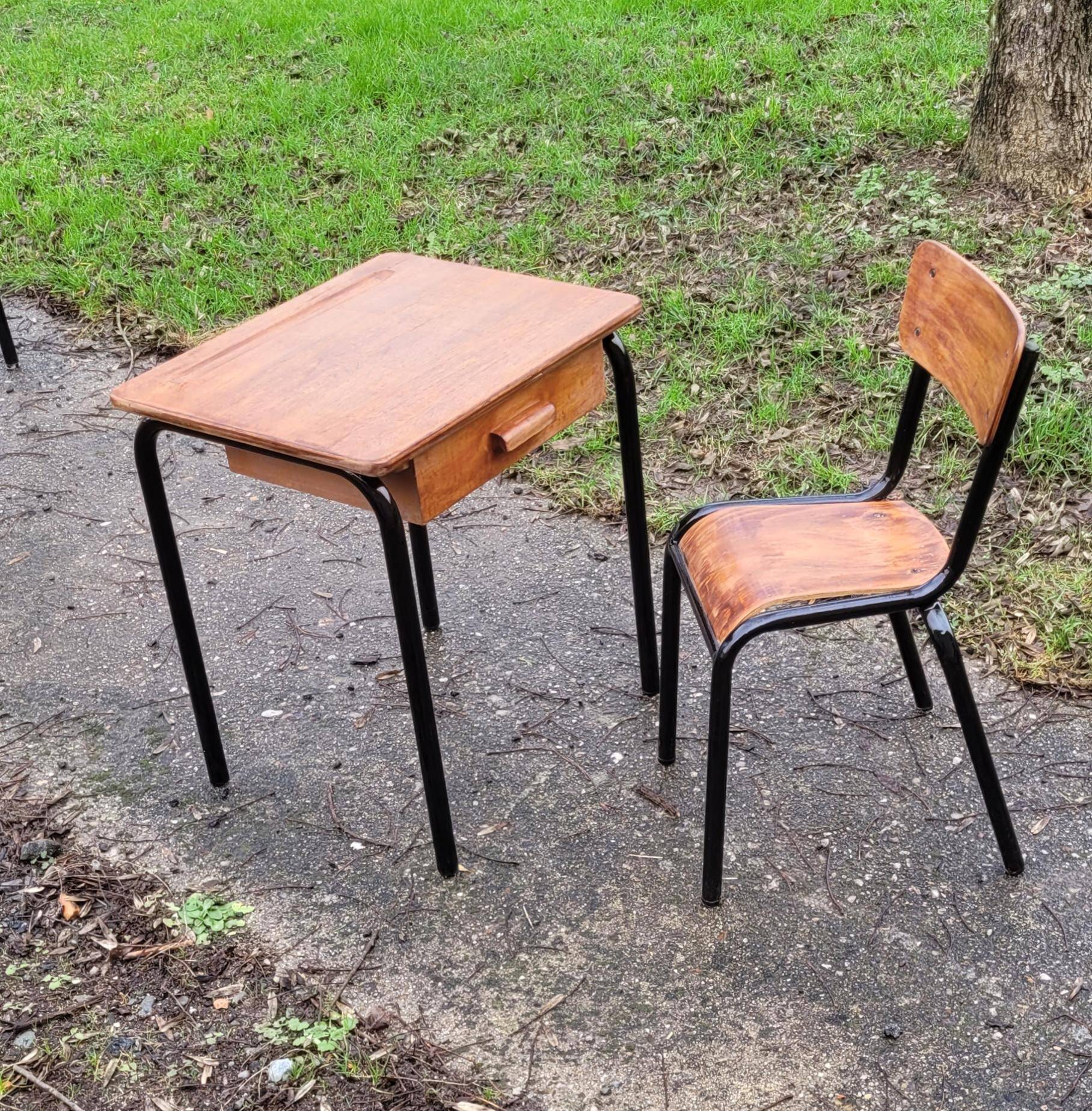 School desk with drawer