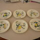 6 assiettes Stavanger Flint Norway assorties  1950-60 scandinaves.