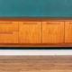 Retro Teak 1960s Long Meredew Sideboard On Hairpin Legs