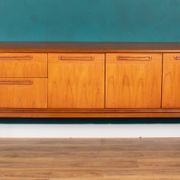 Retro Teak 1960s Long Meredew Sideboard On Hairpin Legs