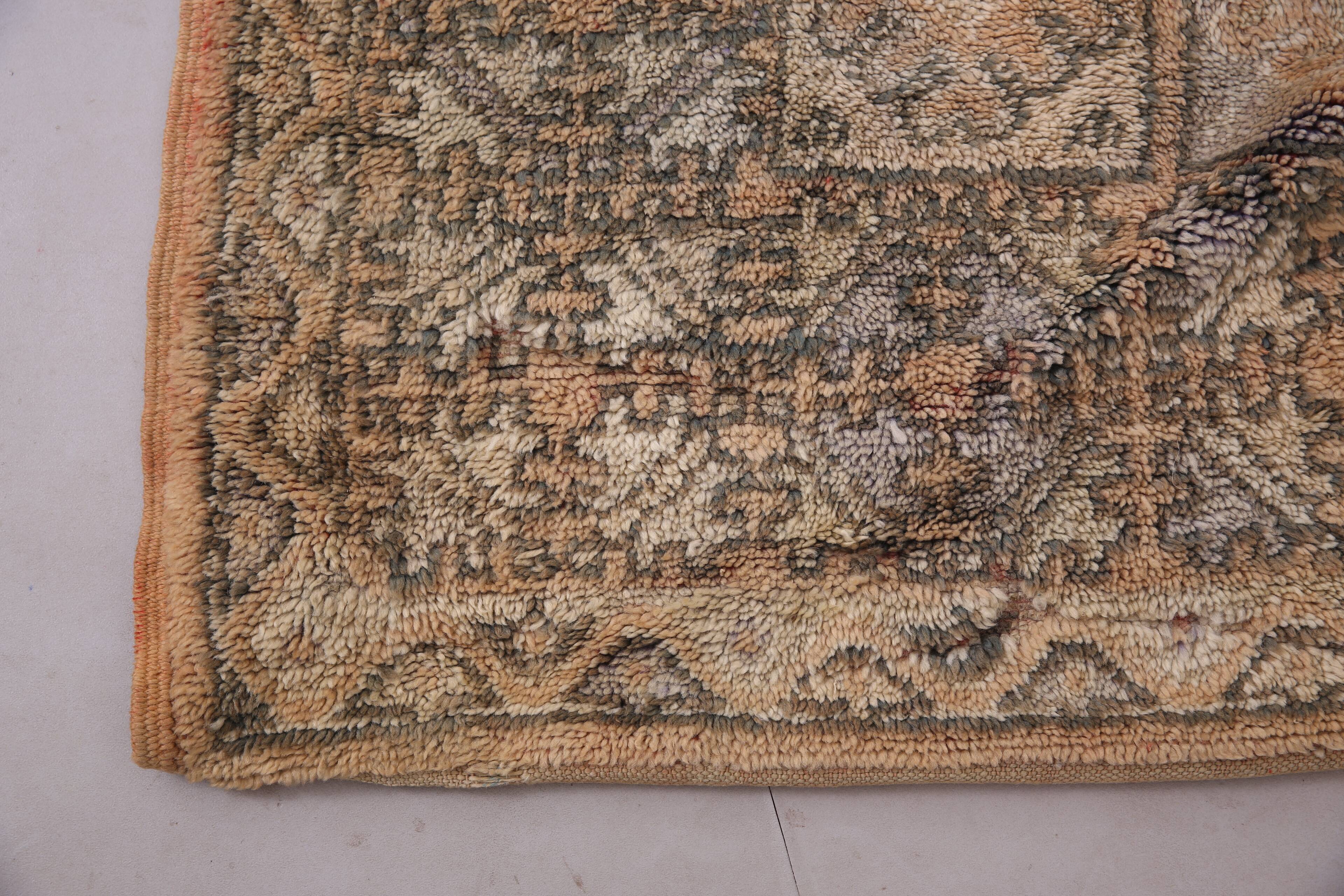 Extra Large Vintage Moroccan Rug  217 x 487 - Berber wool Boho Rug Handmade