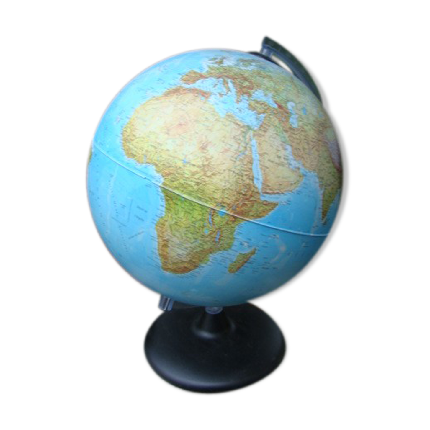 World map bright globe