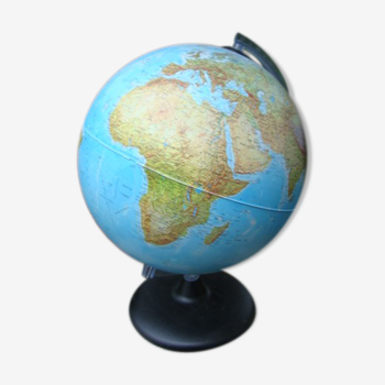 World map bright globe