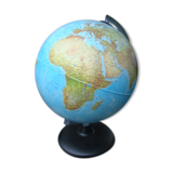 World map bright globe