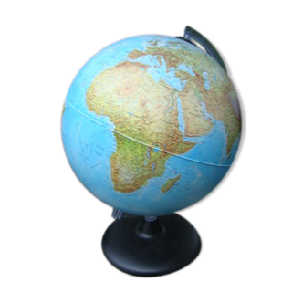 World map bright globe