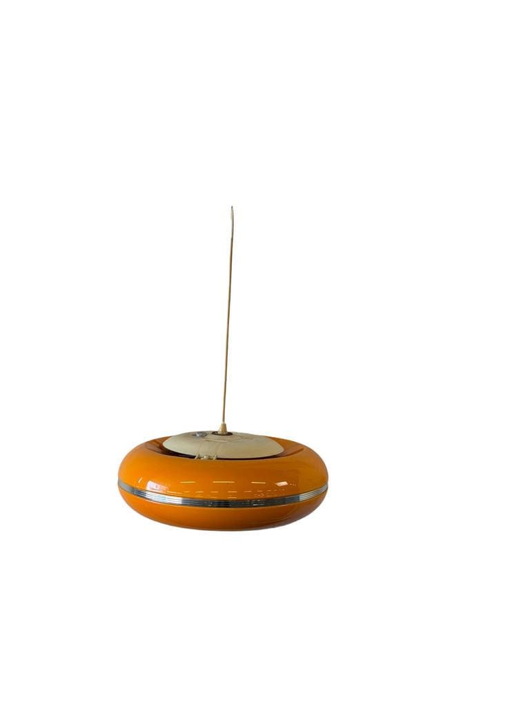 Suspension vintage orange space age UFO