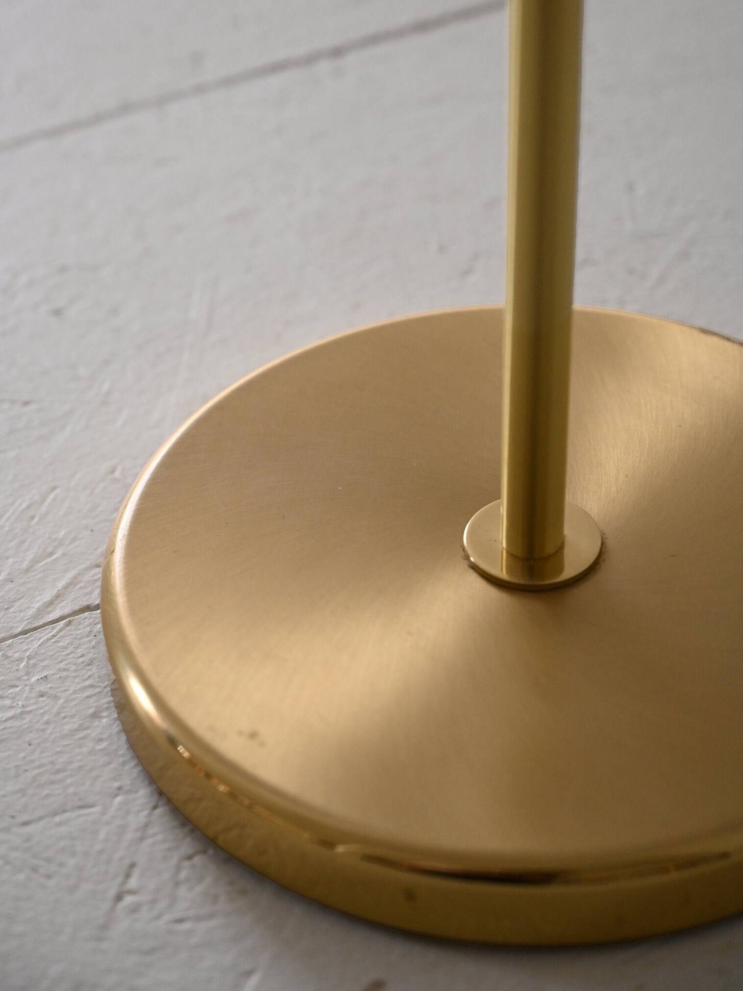 Scandinavian vintage gold floor lamp