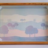 Rattan and fiberglass tray Catherine Escalon Camaieu