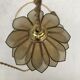 Flower walkman lamp in mother-of-pearl and brass