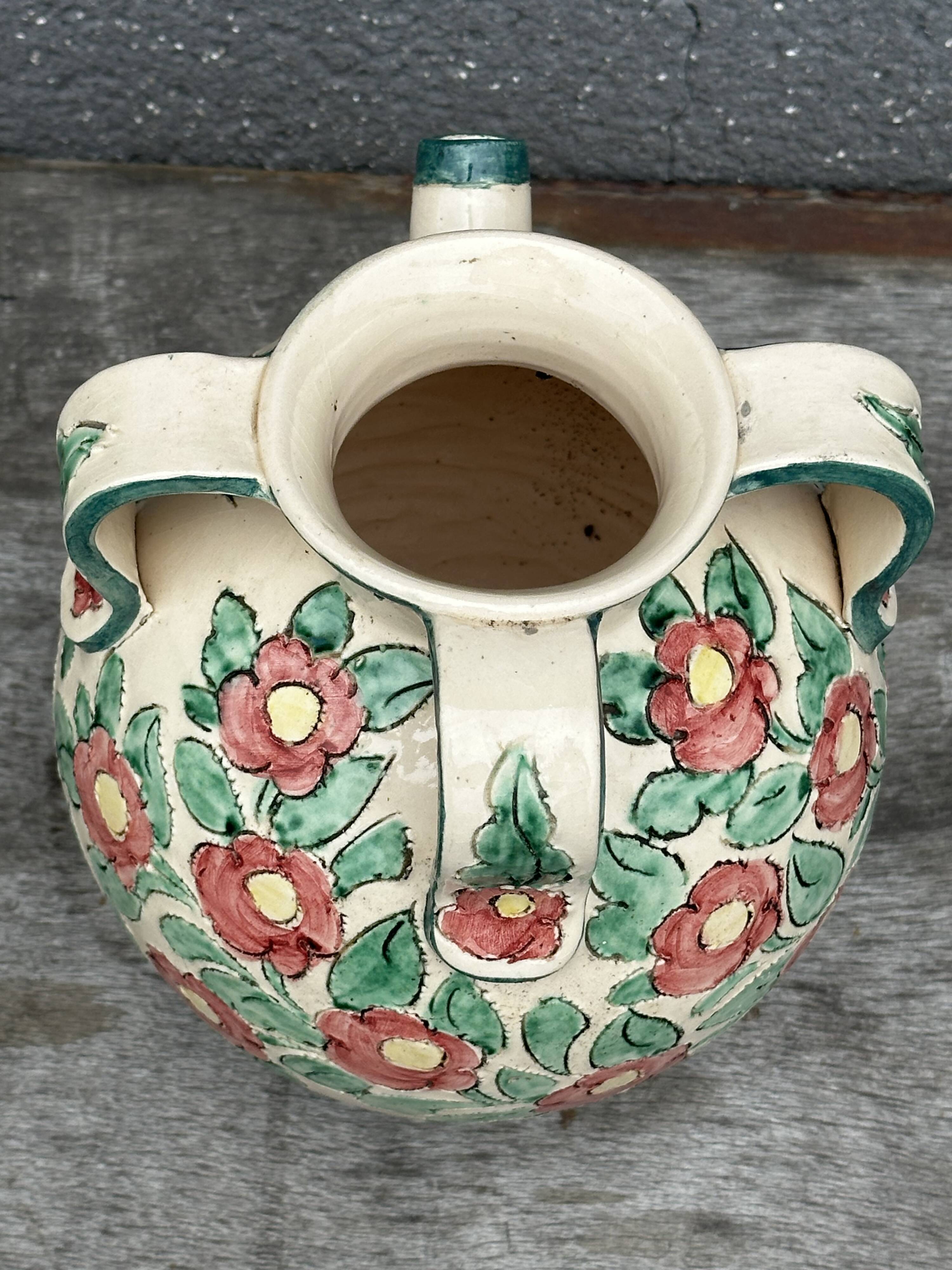 Vase signed Ceraflor - Ceramics from Monaco H 22 cm