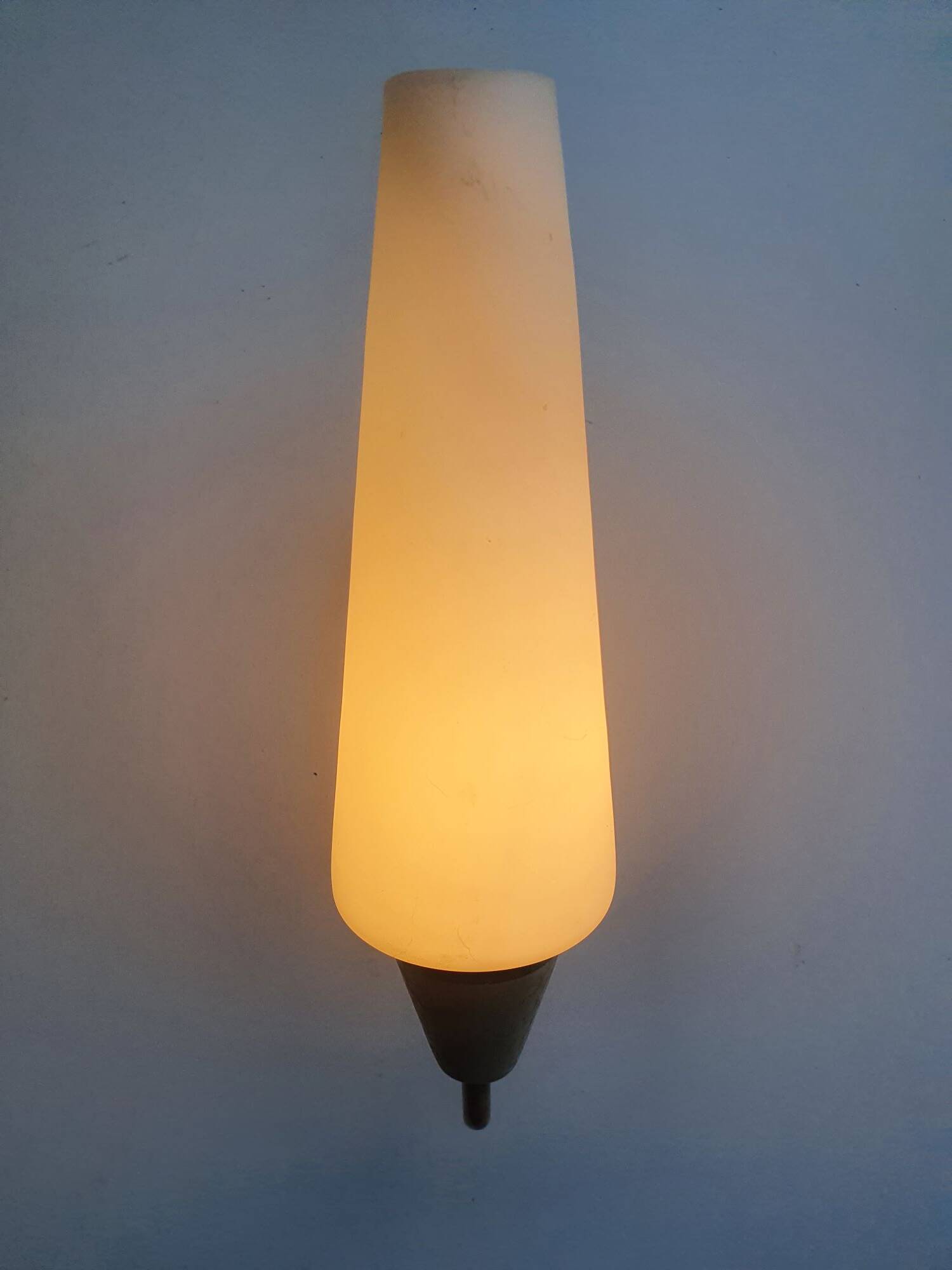 Pair of antique tulip wall sconces