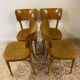 Lot de 4 chaises de bistrot Baumann