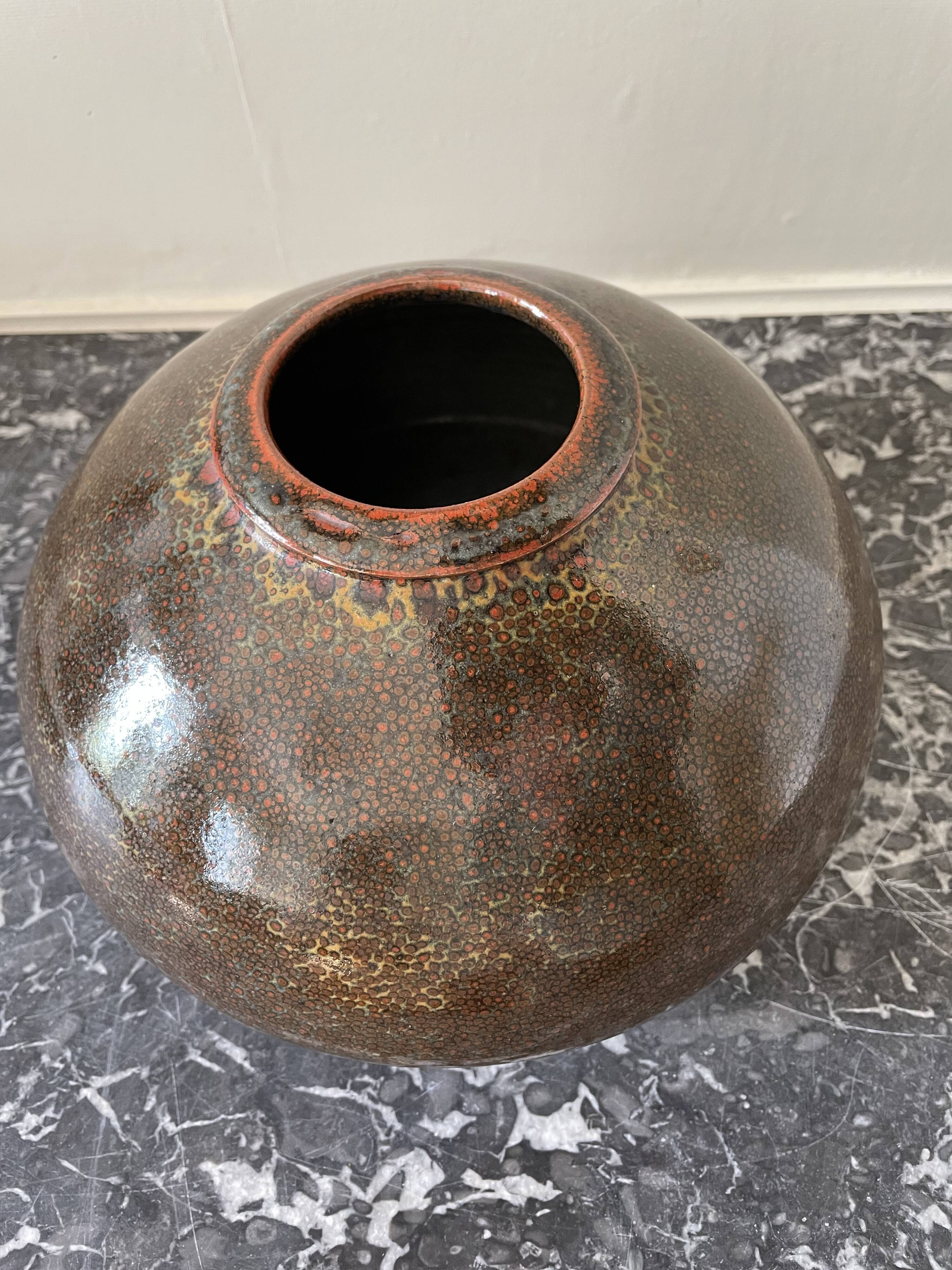 Enamelled vase