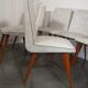 Set de 6 chaises skaï 1960