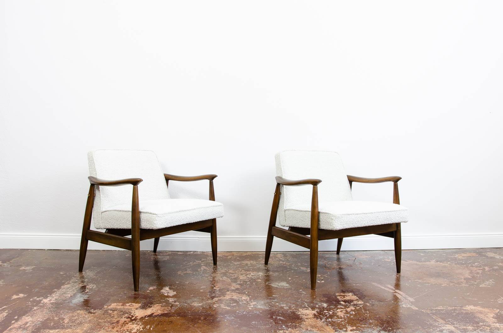 Mid-century armchairs GFM-87 by J. Kędziorek, GFM, Poland, 1960s, set of 2
