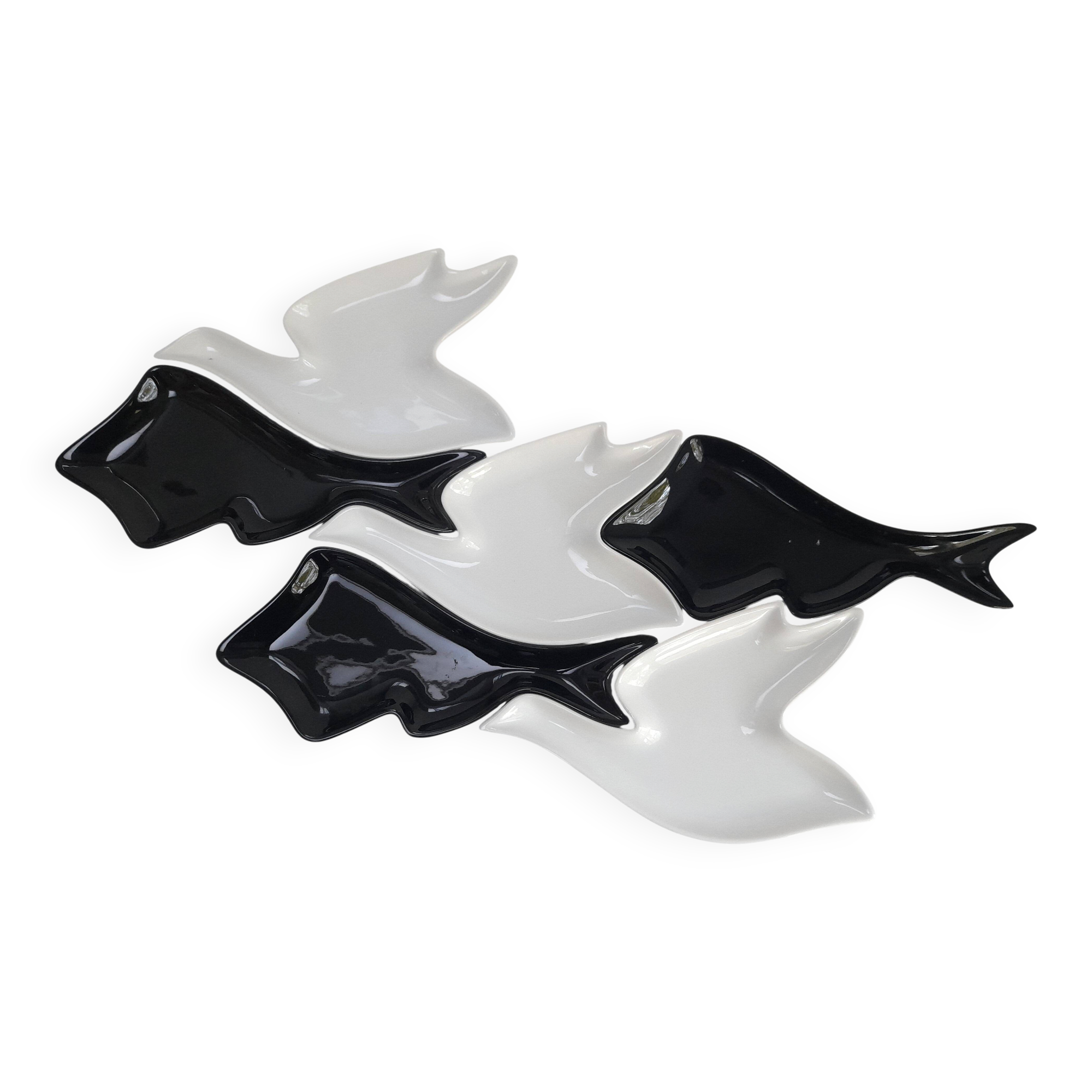 Raviers oiseaux et poissons selon Escher