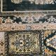 Tapis oriental 169x236, dominante or et vert