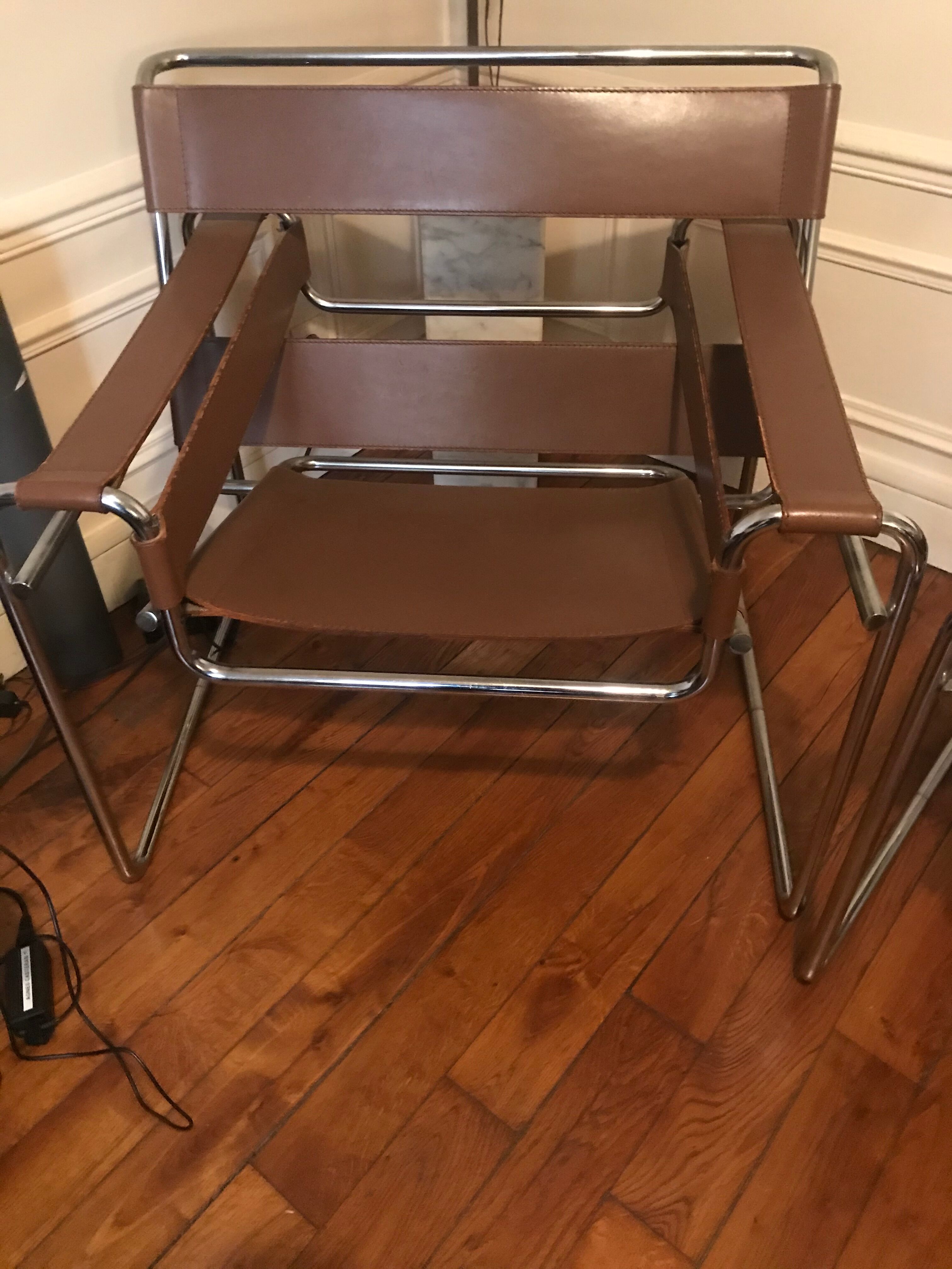 Wassily armchairs by Marcel Breuer
