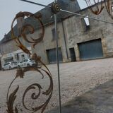 Venetian Mirror Art Deco brasserie bistro in eglomerized glass 204x105cm