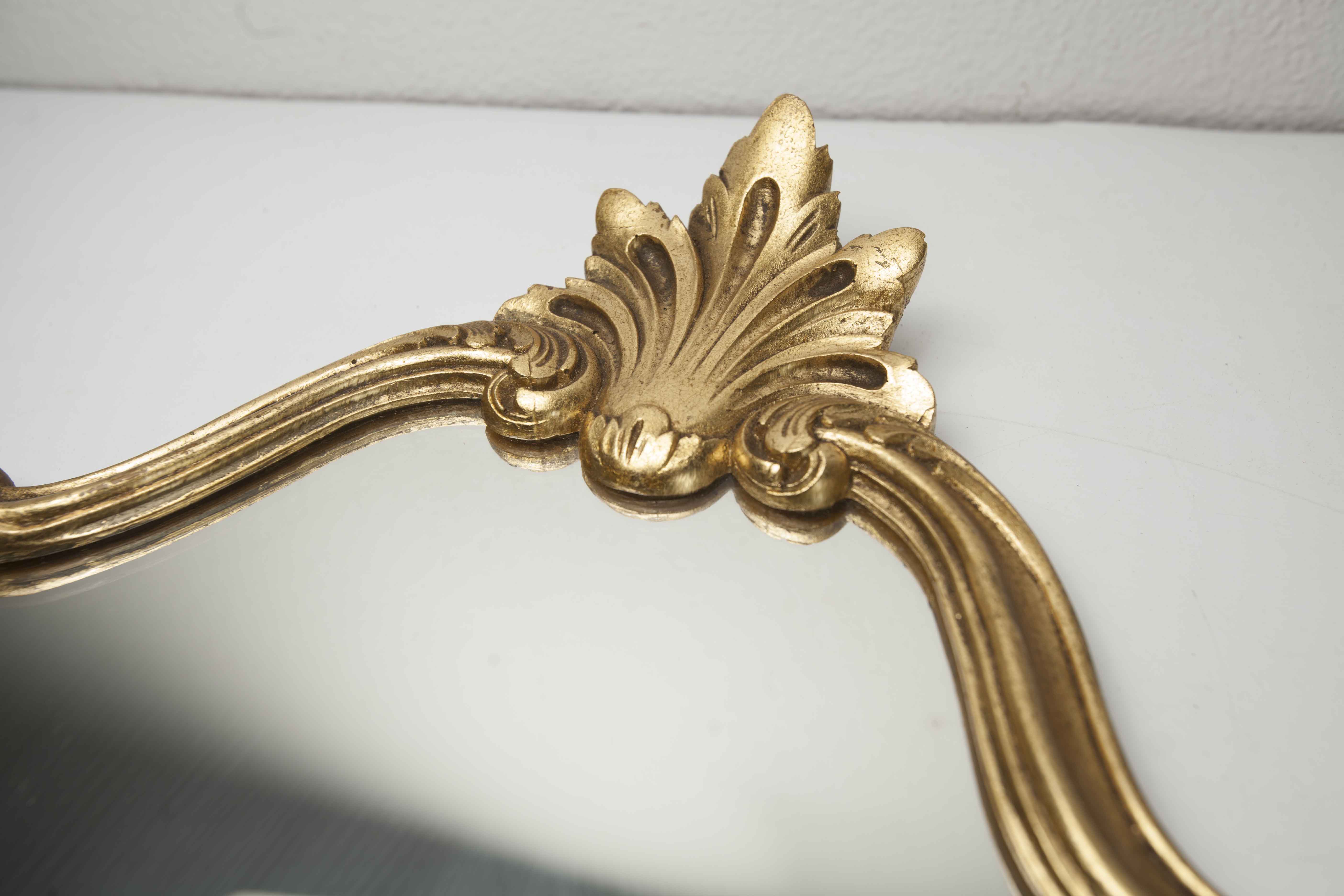 Baroque golden mirror 51x33 1930