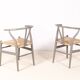 2 chaises Hans J. Wegner CH24 "Wishbone" pour Carl Hansen & Søn