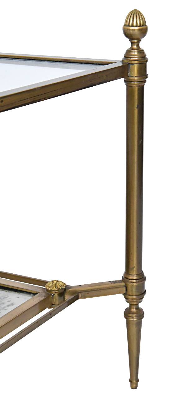 Bronze and gilded brass coffee table by Maison Jansen