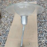 Holophane art deco glass pendant light