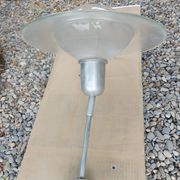 Holophane art deco glass pendant light