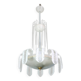 Lustre  Art Déco en verre de Murano par Ercole Barovier pour Barovier & Toso, Italie, vers 1930