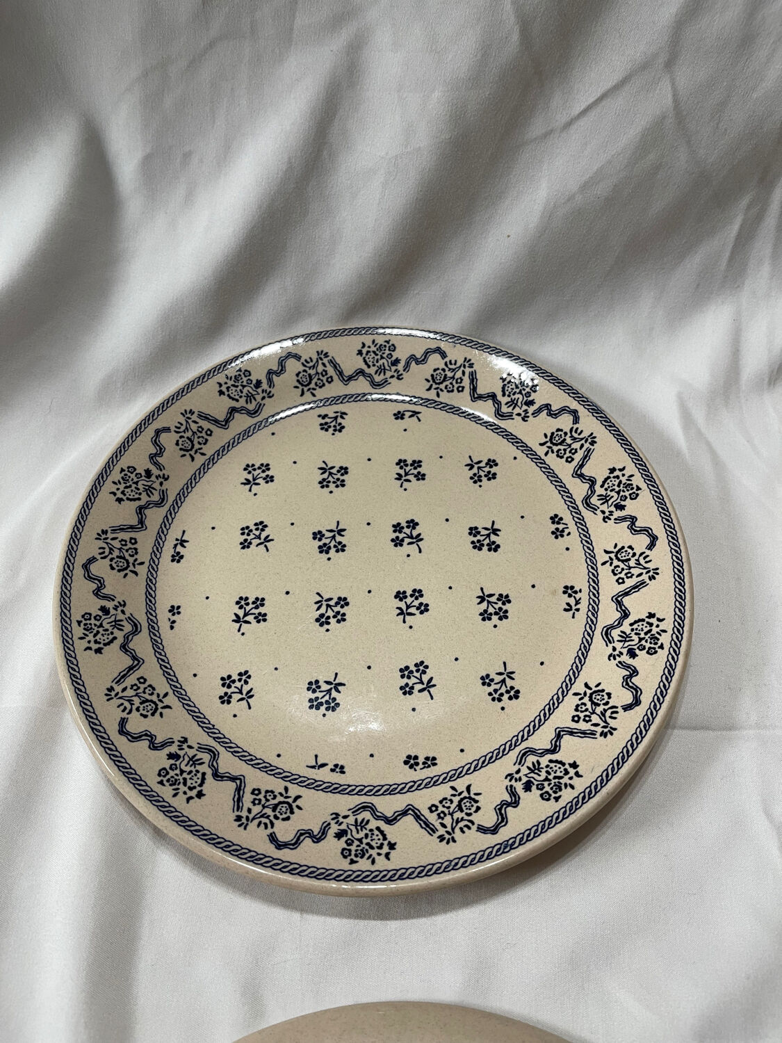 Laura Ashley & Johnson Brother set of 6 blue dessert plates