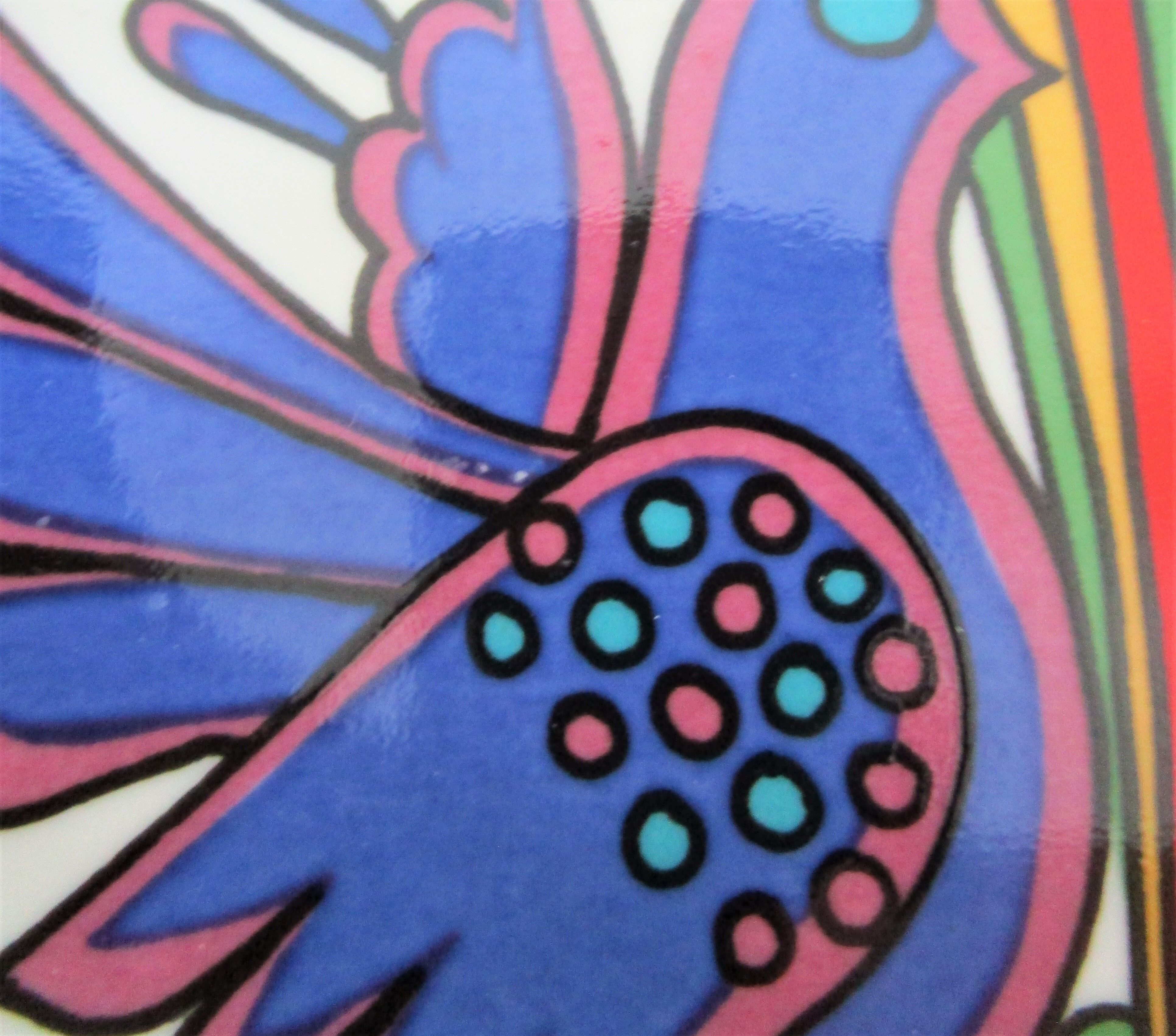 Six butter plates Acapulco Villeroy and Boch 70s