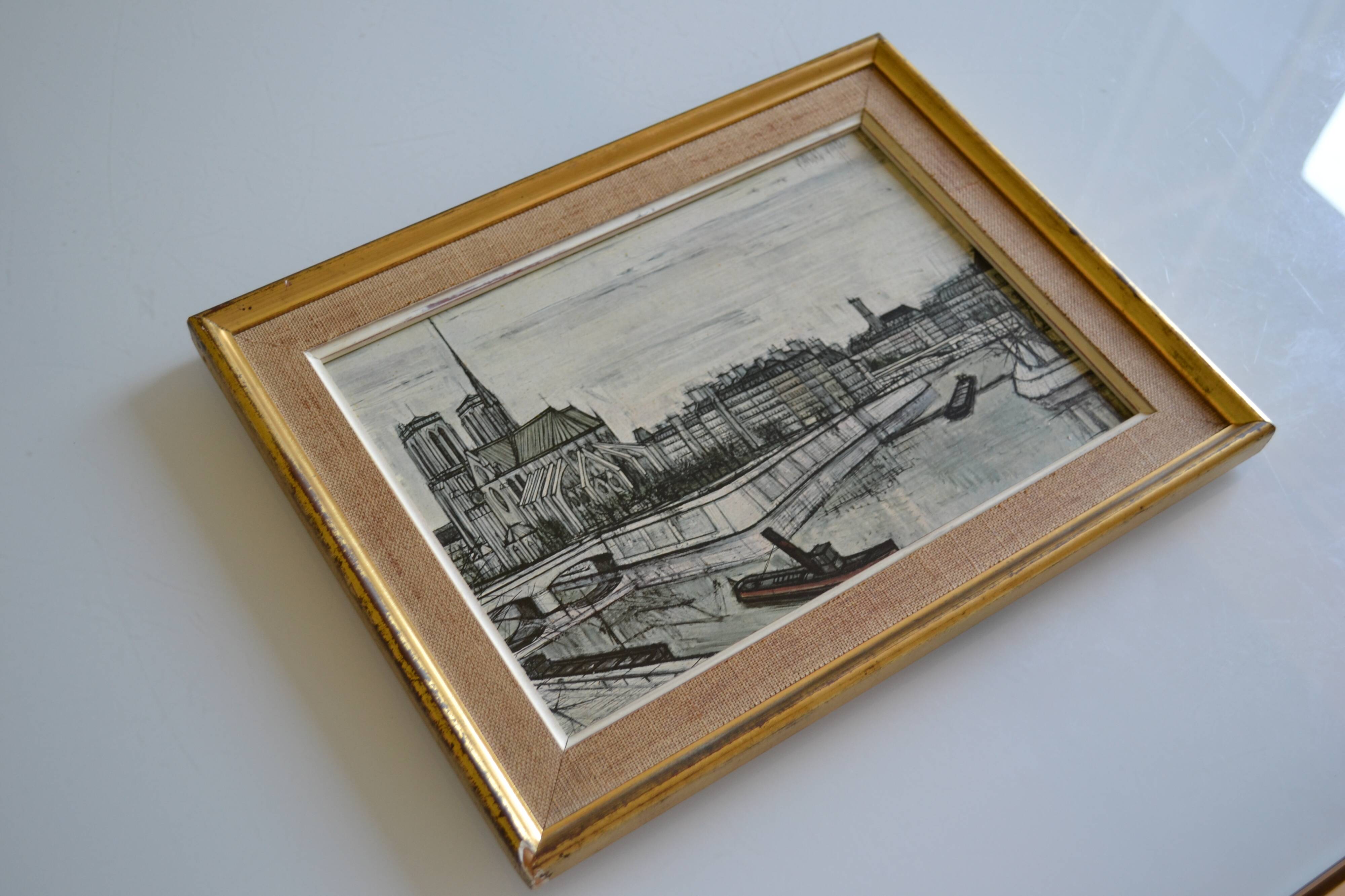 Notre Dame de Paris by Bernard Buffet 1957 framed art print