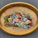 Watercolor on paper bouquet of flowers by a euget-barry xxe frame dore