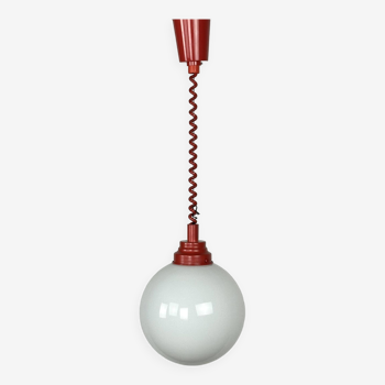 Space age opaline hanging lamp