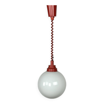 Space age opaline hanging lamp