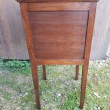 Old bedside table wooden nightstand drawer + case vintage